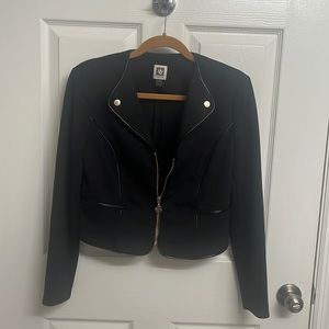 Anne Klein cropped blazer jacket